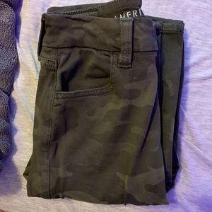 American Eagle Camo Skinny Jeans
